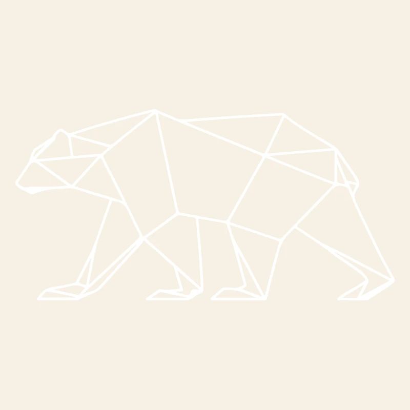 Polar Bär Polygon Eisbär Symbol