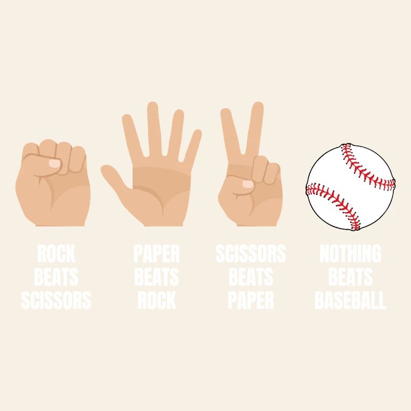 Pierre, papier, ciseaux, rien ne vaut le baseball