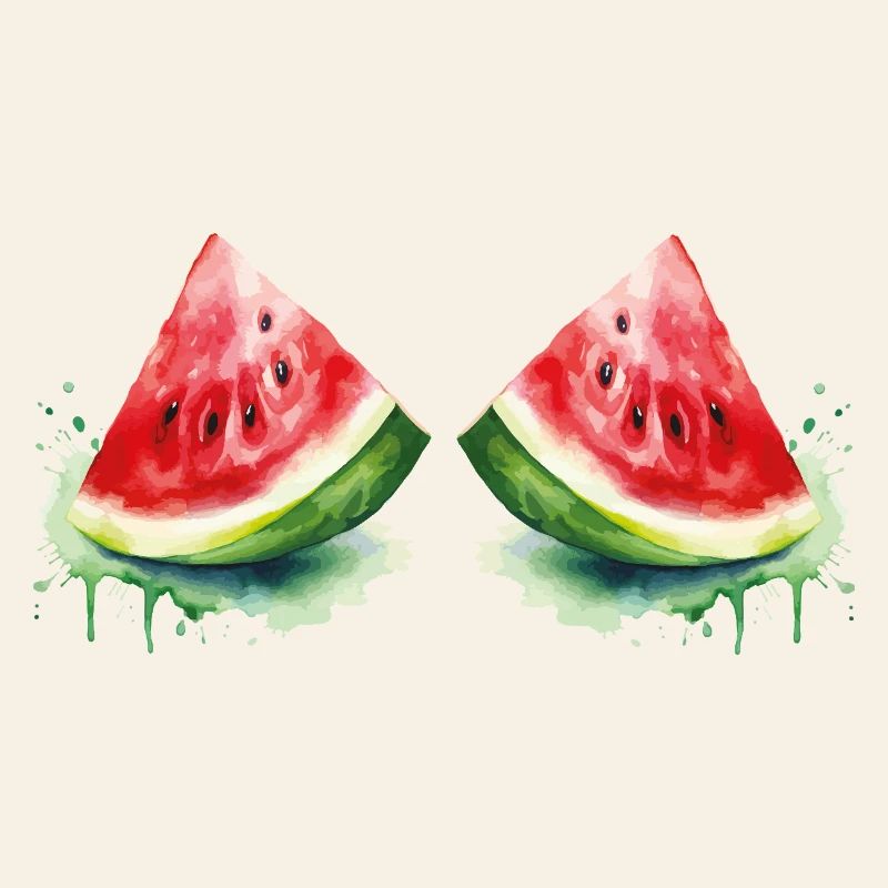 Aquarelle Pastèque