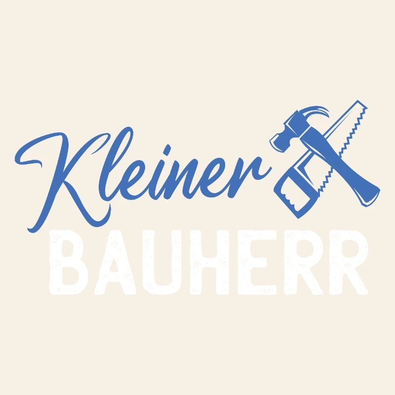 Logo de petit constructeur avec marteau et scie