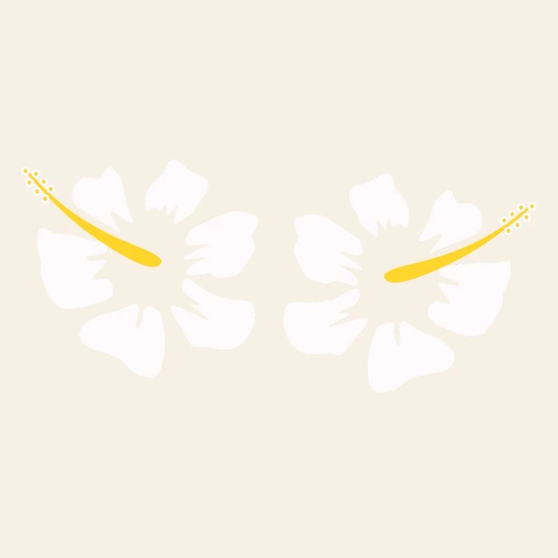 Cadeau de Noël de fleurs d’hibiscus hawaïen, fleurs d’hibiscus