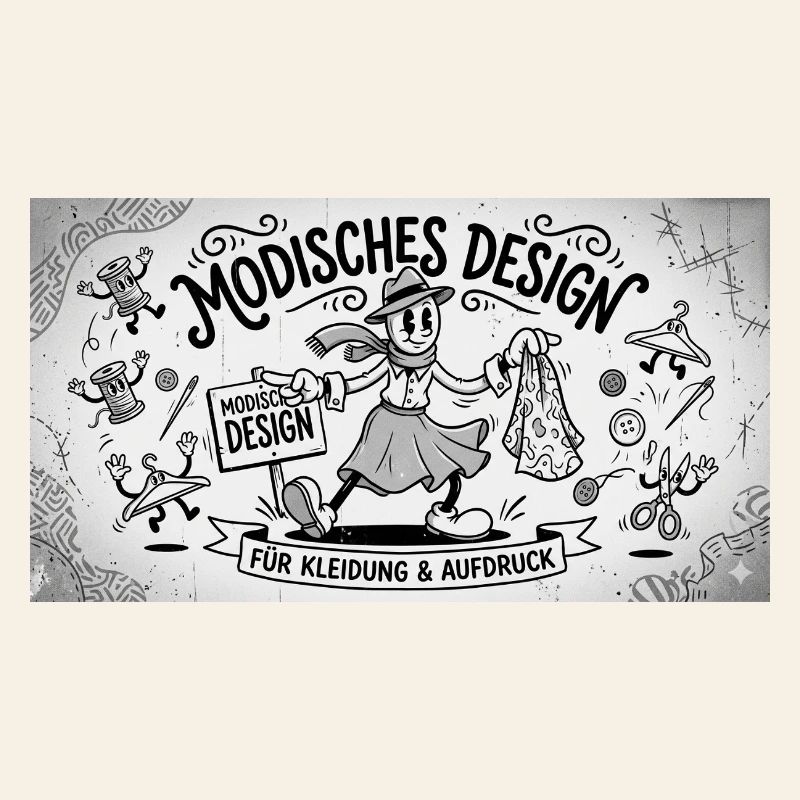 Nähkunst Modedesign Comic