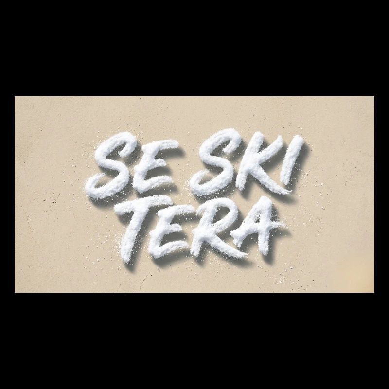 Lettres de sable sur la plage