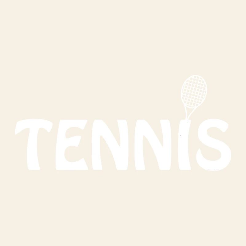Tennisschläger-Weißtext