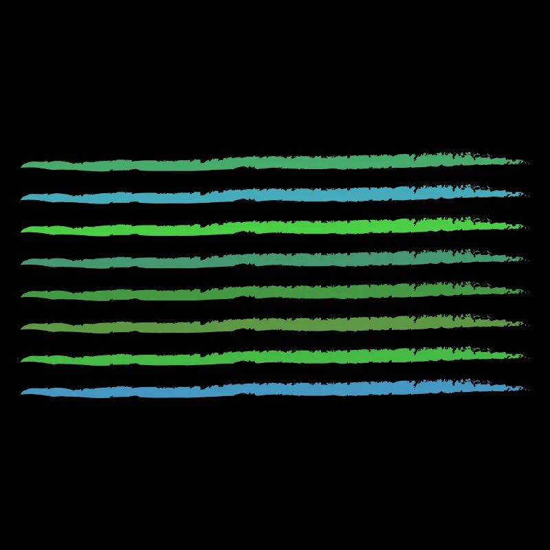 green frayed strokes horizontally