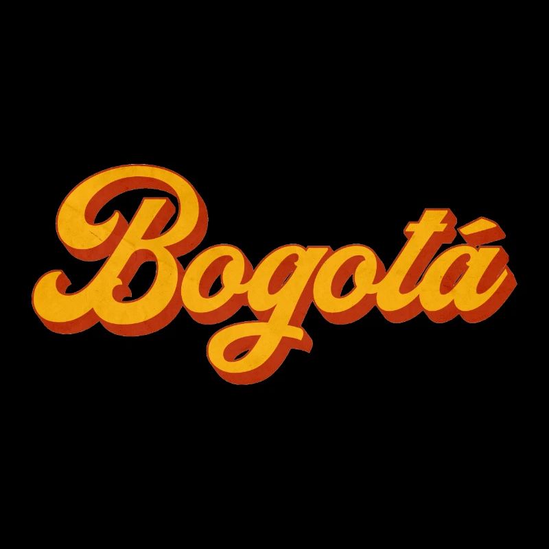 Retro Bogota lettering