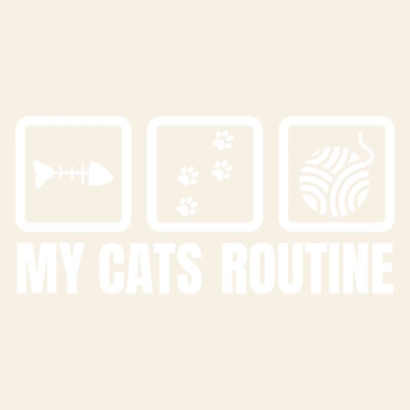 My cat's routine