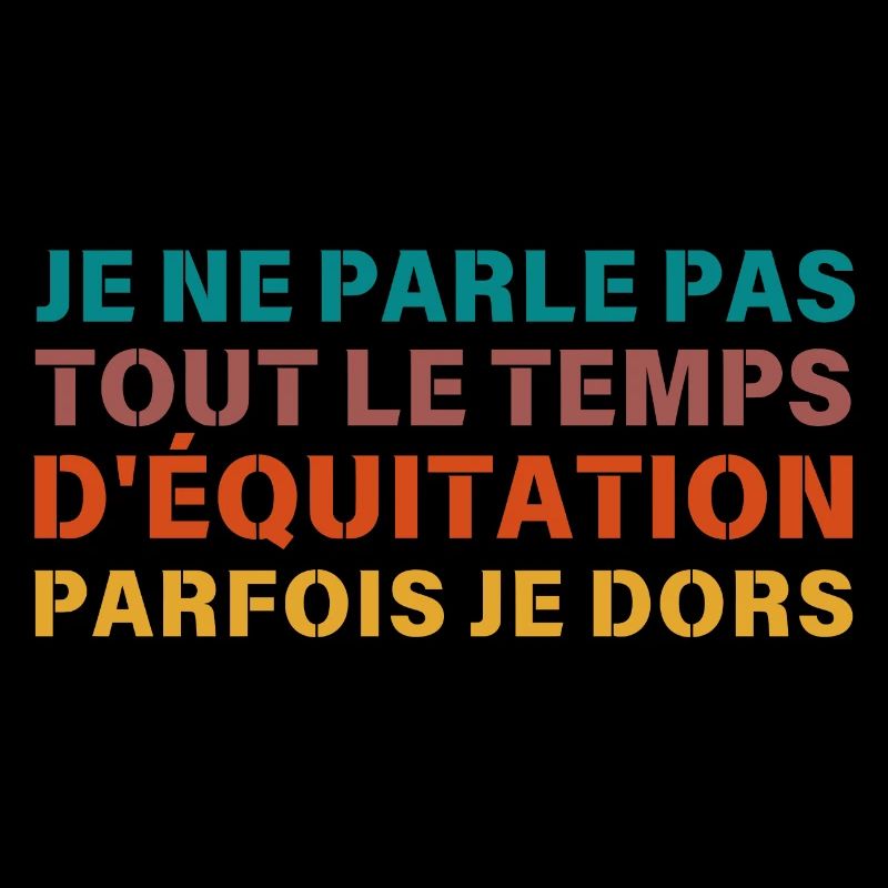 je ne parle pas que d equitation Retro