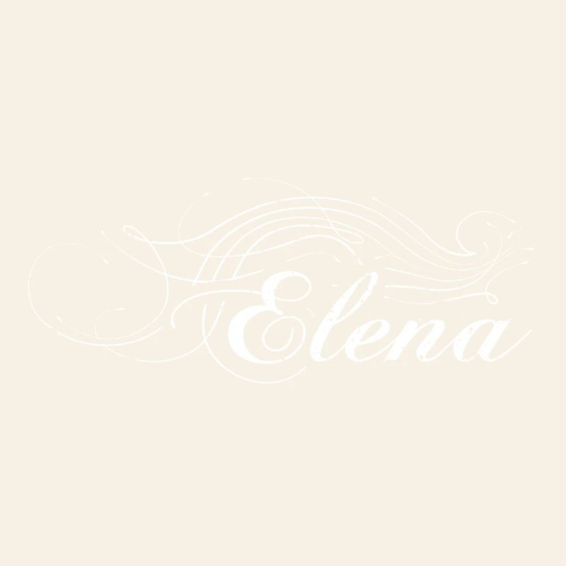 Elena décorée en blanc