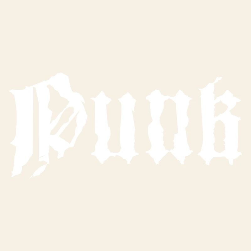 Conception typographique punk grunge gothique