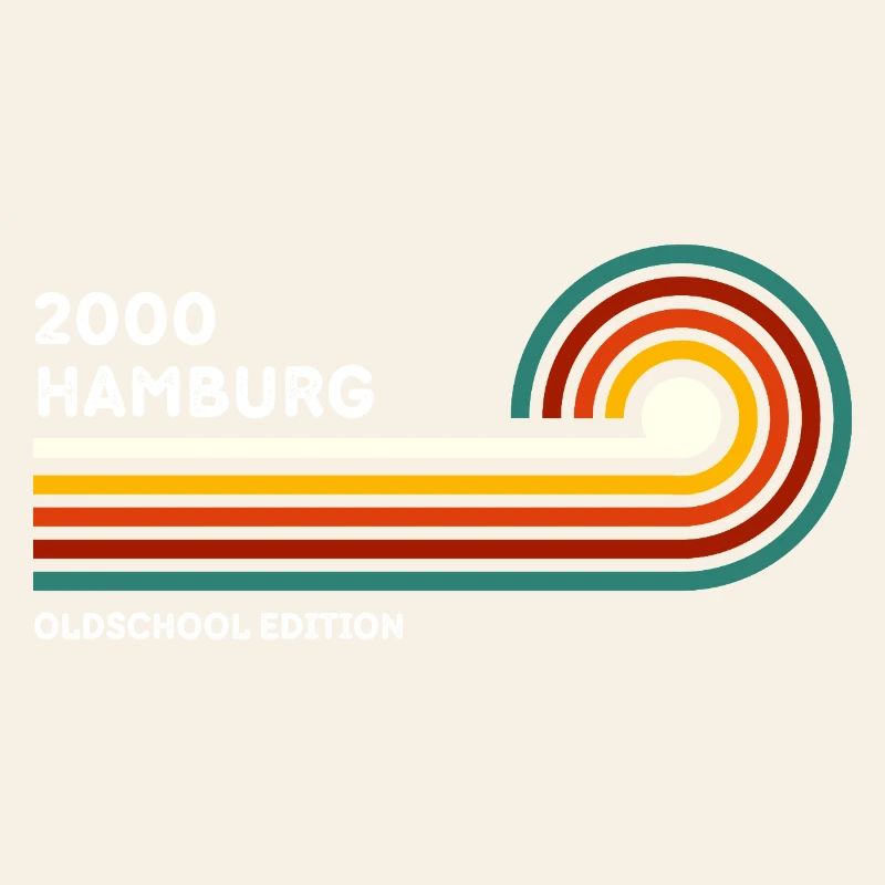 Hamburg Retro Shirt 2000 Zip Code Souvenir Zip Code