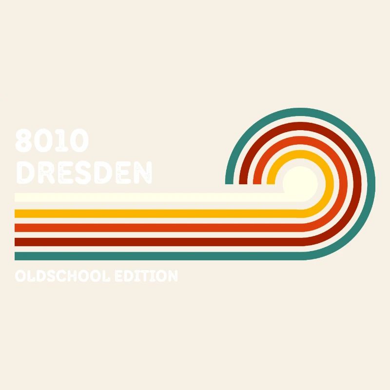 Dresden Retro Shirt 8010 Zip Code Vintage