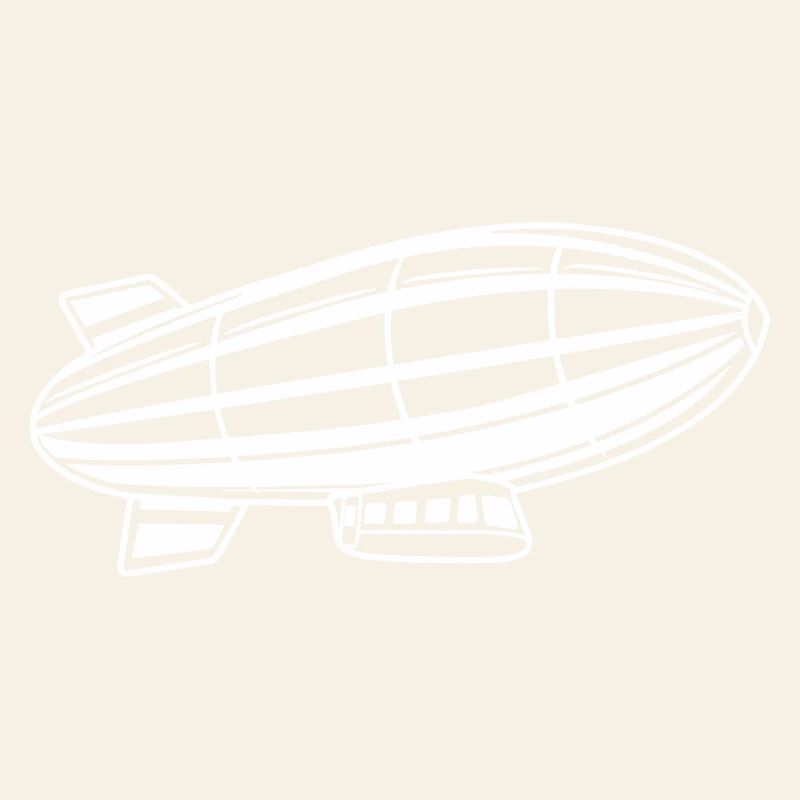 Silhouette de dirigeable Zeppelin