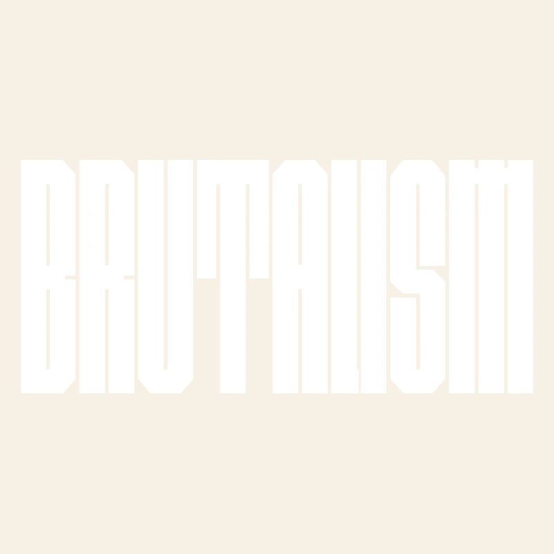 Mutiges Brutalismus-Logodesign