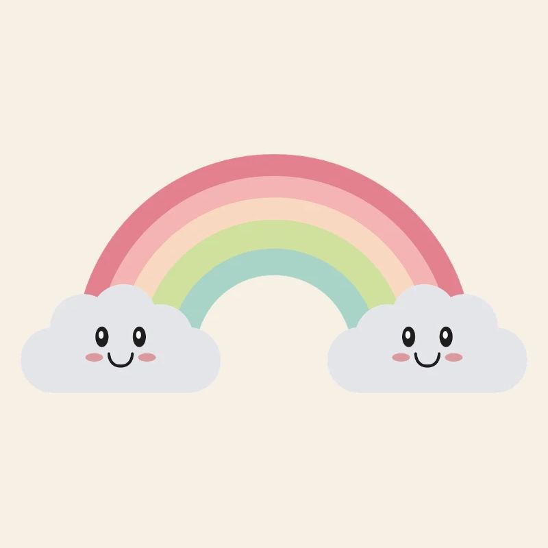 Rainbow clouds
