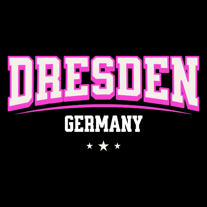 Dresden Retro Emblem Pink