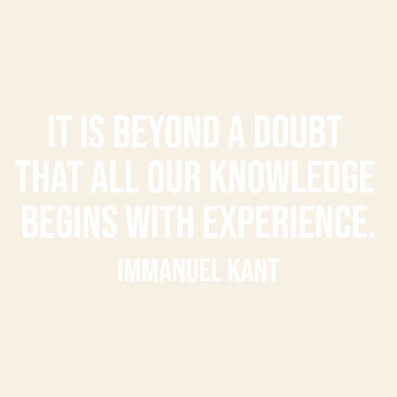 Kant Experience Quote Typography