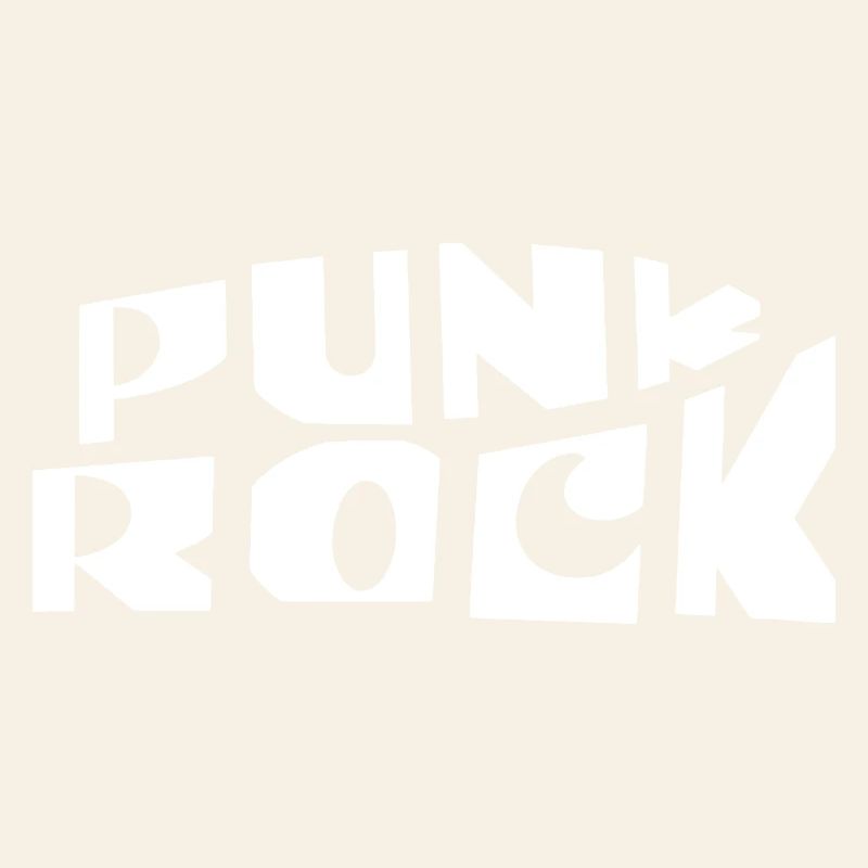 Bannière typographie punk rock