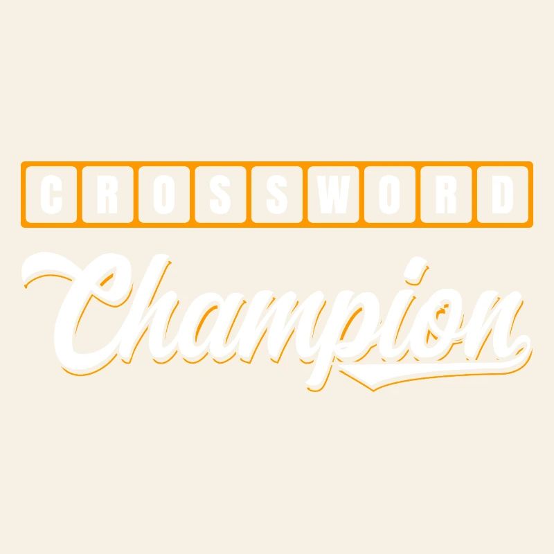 Conception typographique de Champion des mots croisés