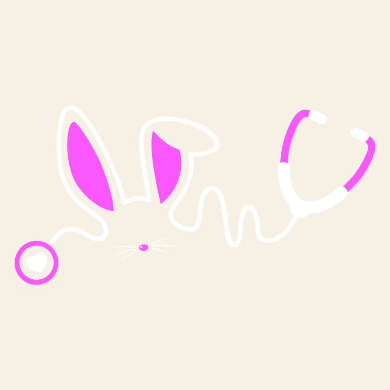 Fantaisie de lapin stéthoscope