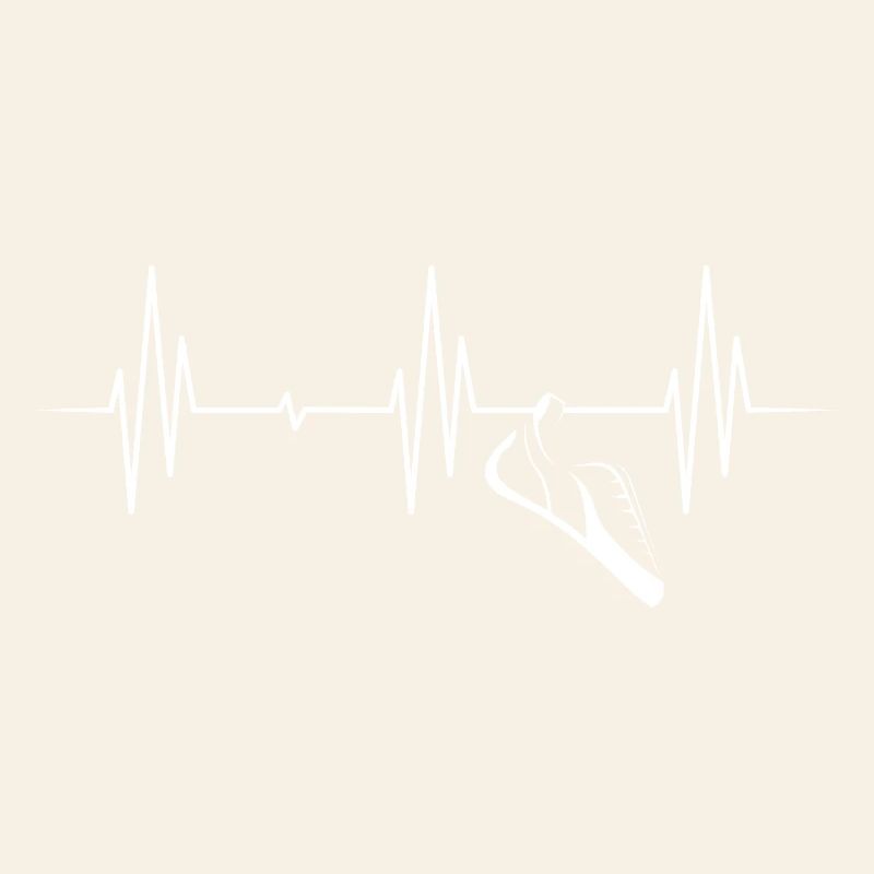 climbing shoe heartbeat climbing pulse graphic icon