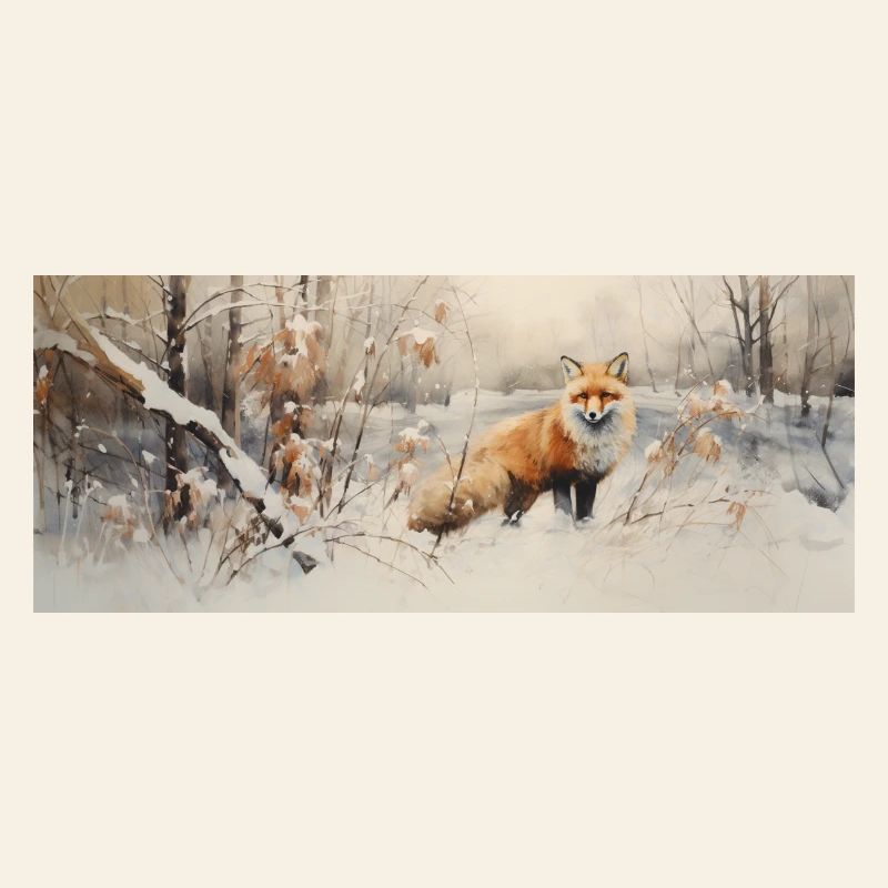 Fox Landscape Snow