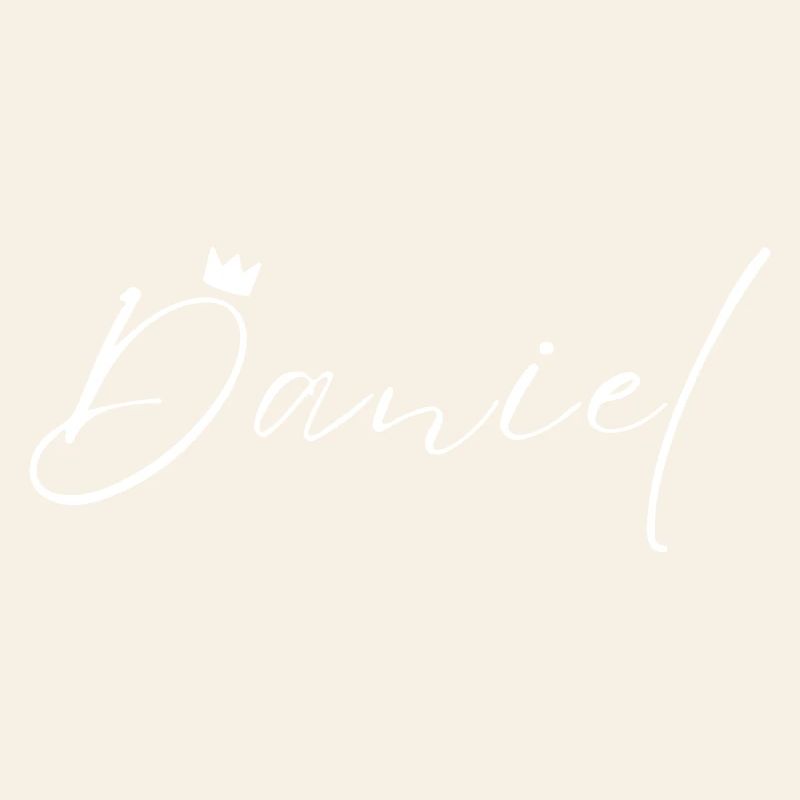 Daniel Name König T-Shirt Geschenk Männer