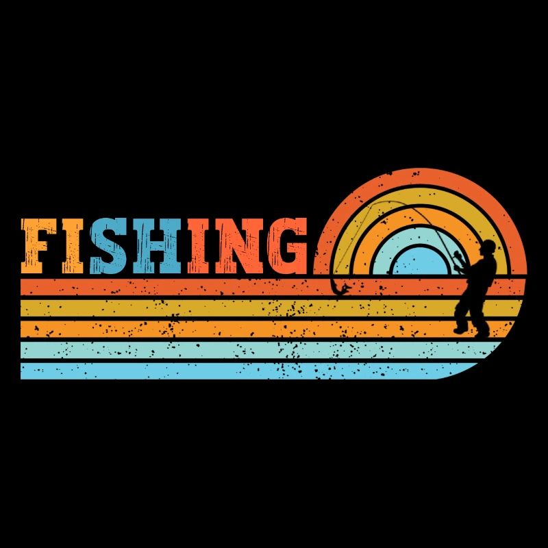 Fisherman in retro sun stripe