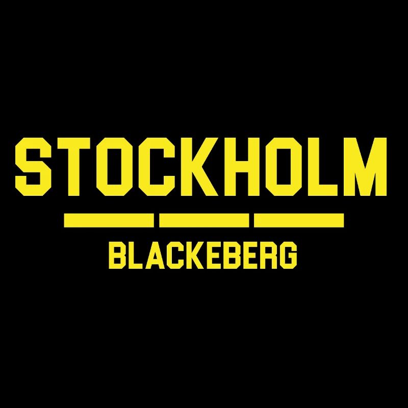 Conception typographique de Stockholm Blackberg