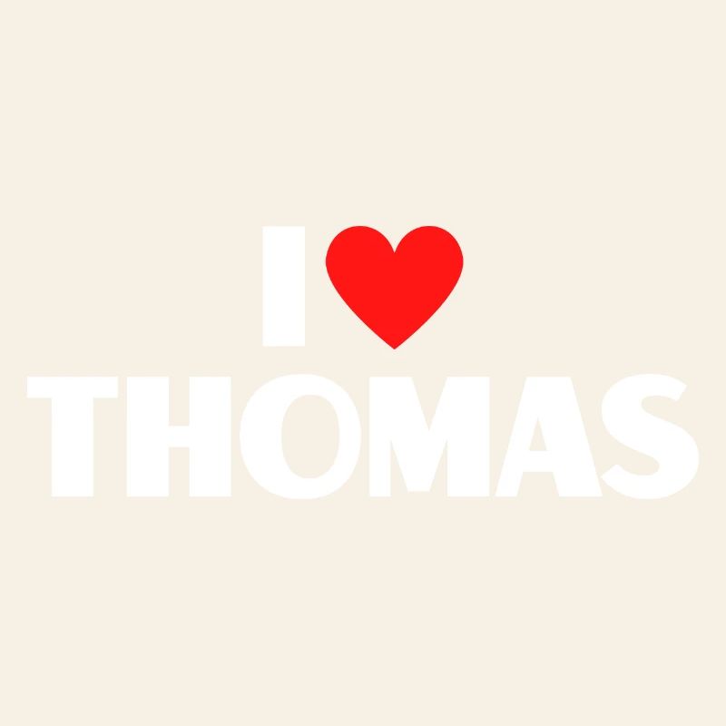 I love Thomas Red Heart Romantic Name Fan
