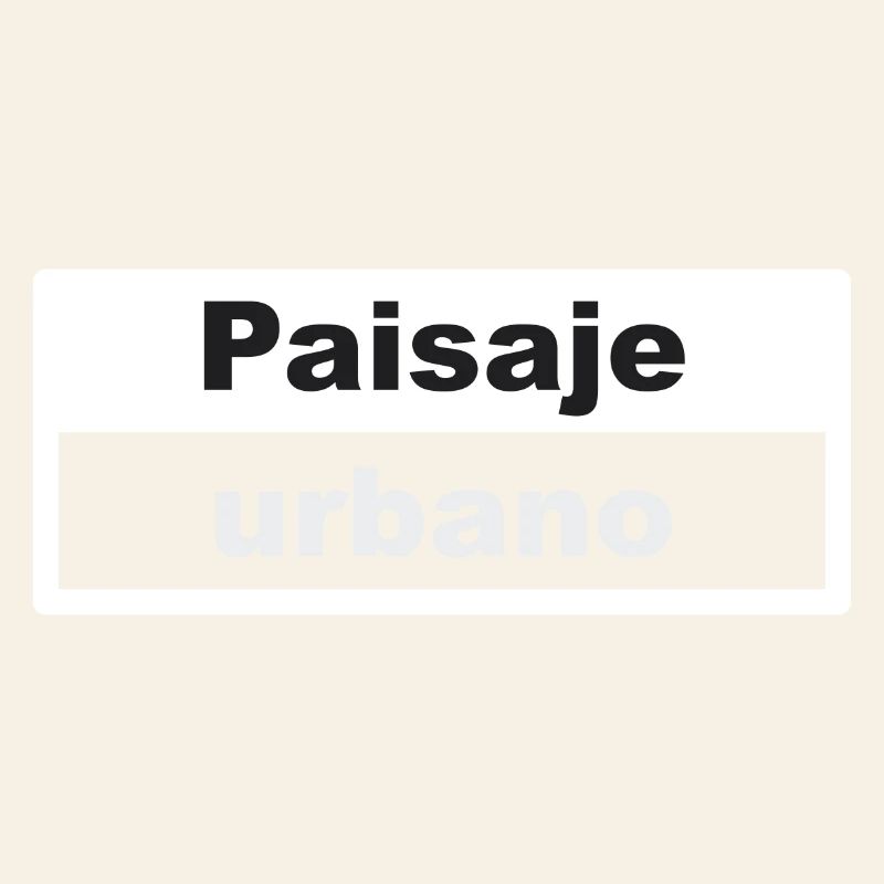 Cityscape Typography Spanish