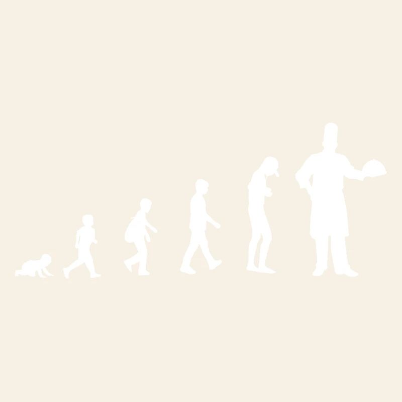Evolution from baby to chef / restaurant