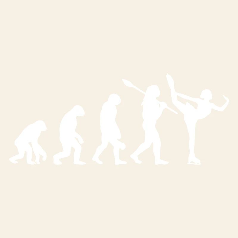 Entwicklung des Mannes, Eiskunstlauf-Mädchen, Eislauf-Mädchen