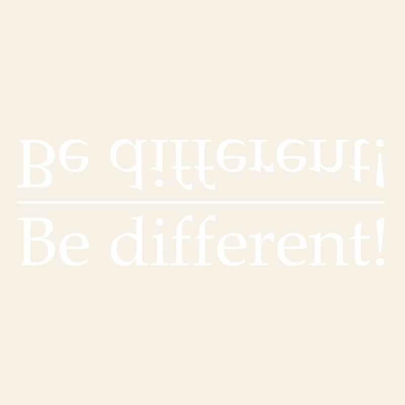 Be different contrast typography