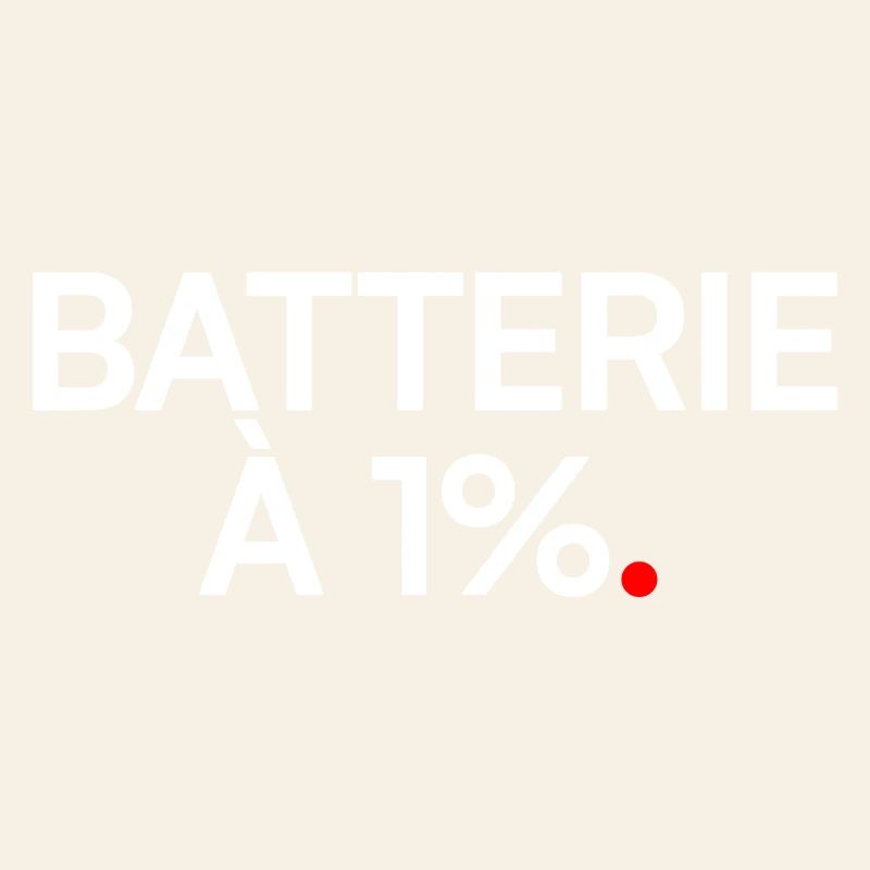 Battery at 1% humor fatigue work