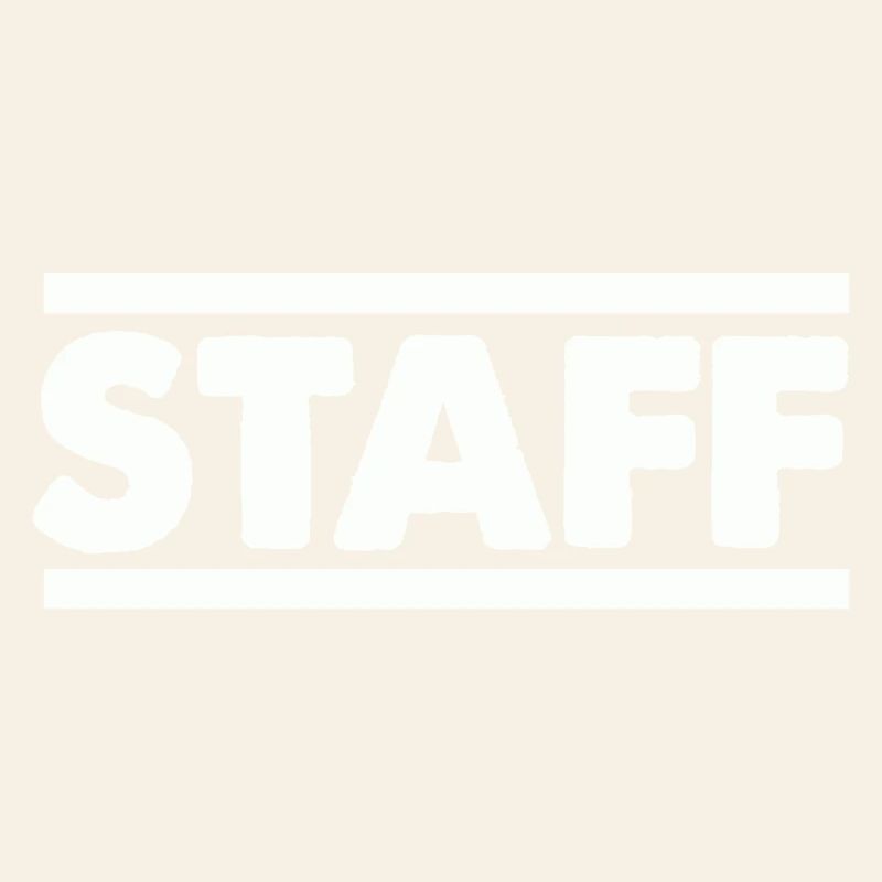 Staff Schriftzug Bold Kontrast