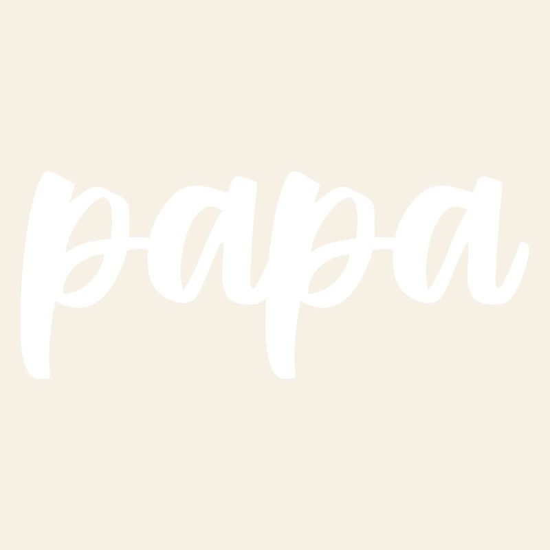 Papa: Elegantes Kalligraphie-Design