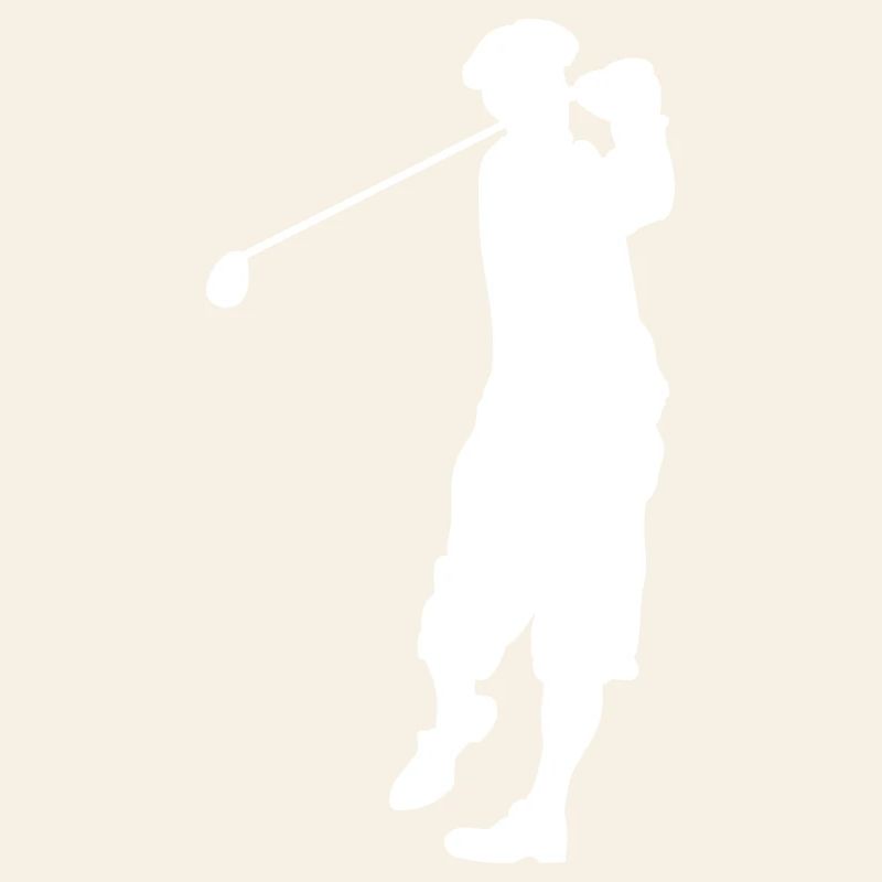 Silhouette de golf