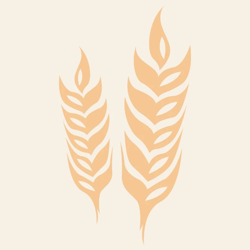 gerste getreide symbol Weizen Logo icon vector