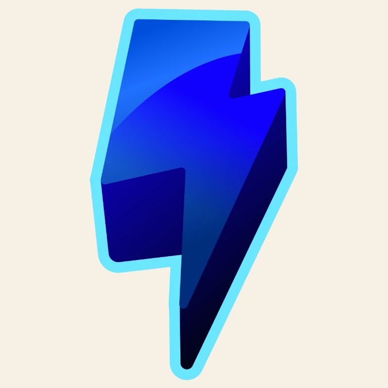 NeonBlitz Lightning Graphique Bleu