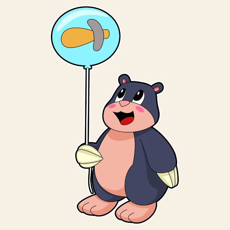 Maulwurf Luftballon
