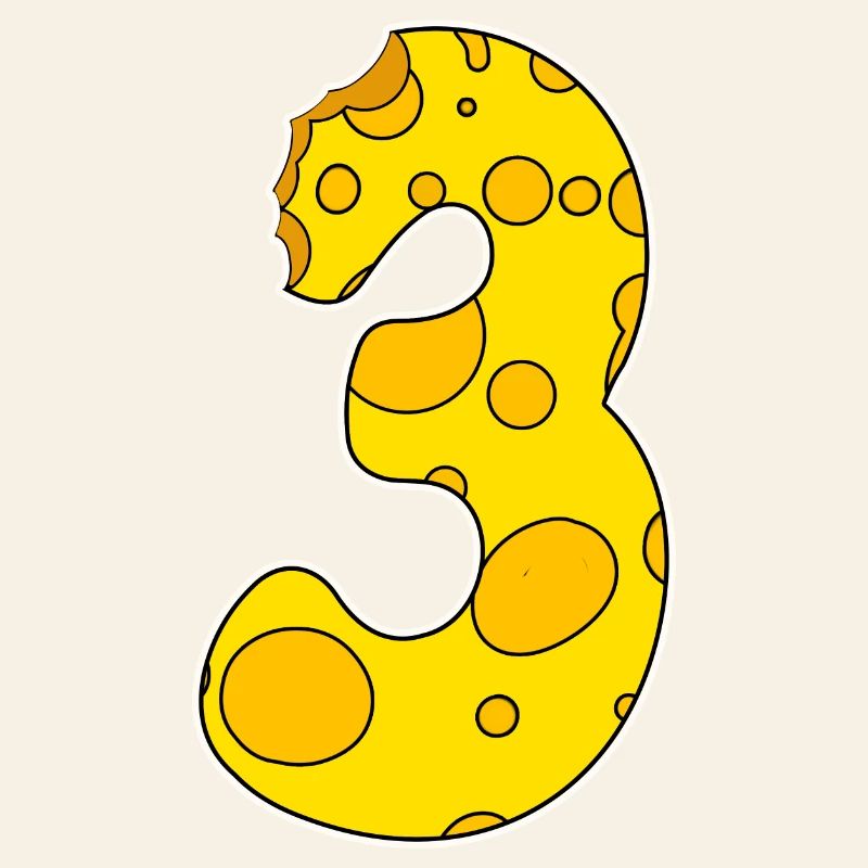 Number 3 - Three - Third