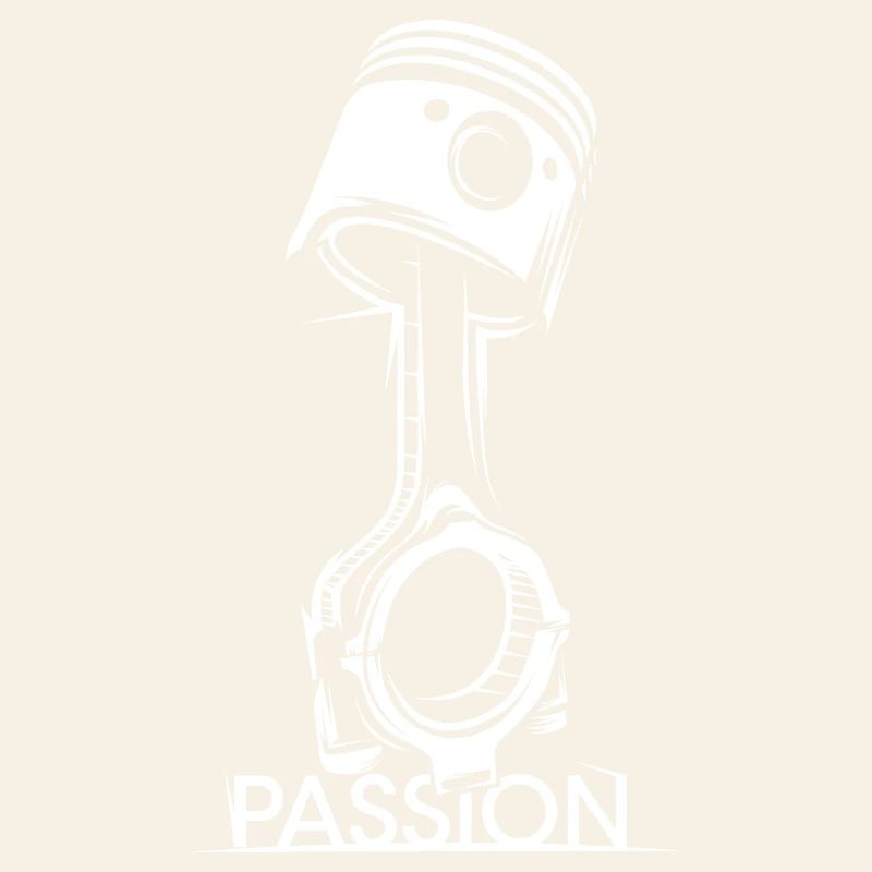 Piston Tuner Passion Auto Racing Motor icon Logo