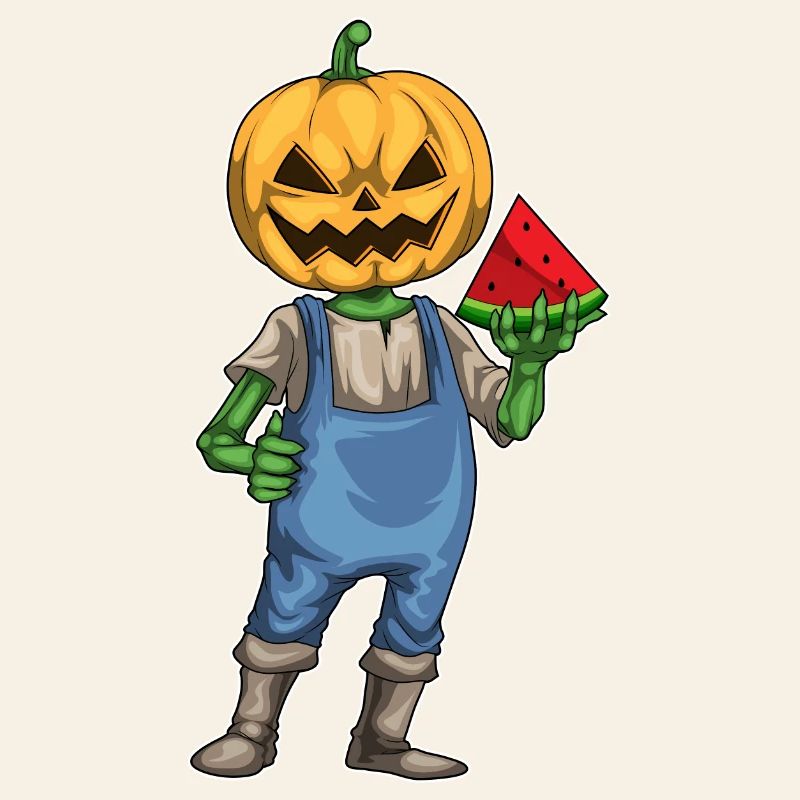 Pastèque d’Halloween Jack O’Lantern