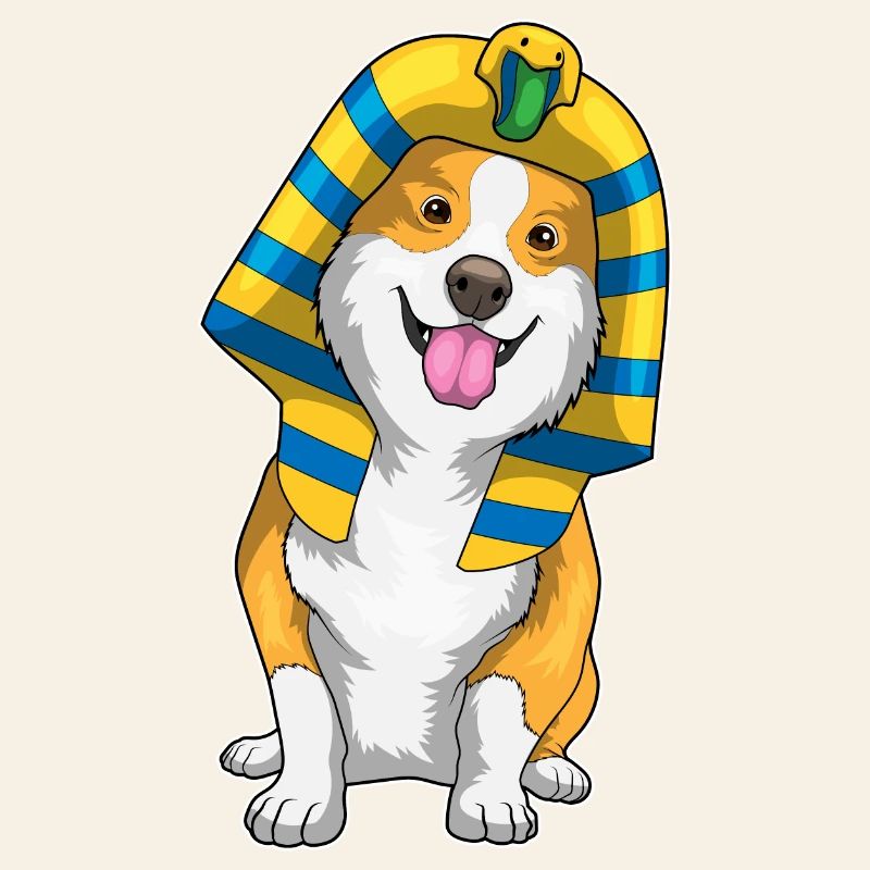 Corgi Halloween Pharaon