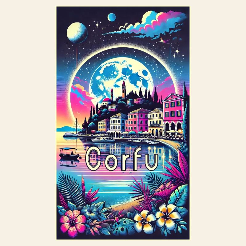 Corfu Greece vacation design