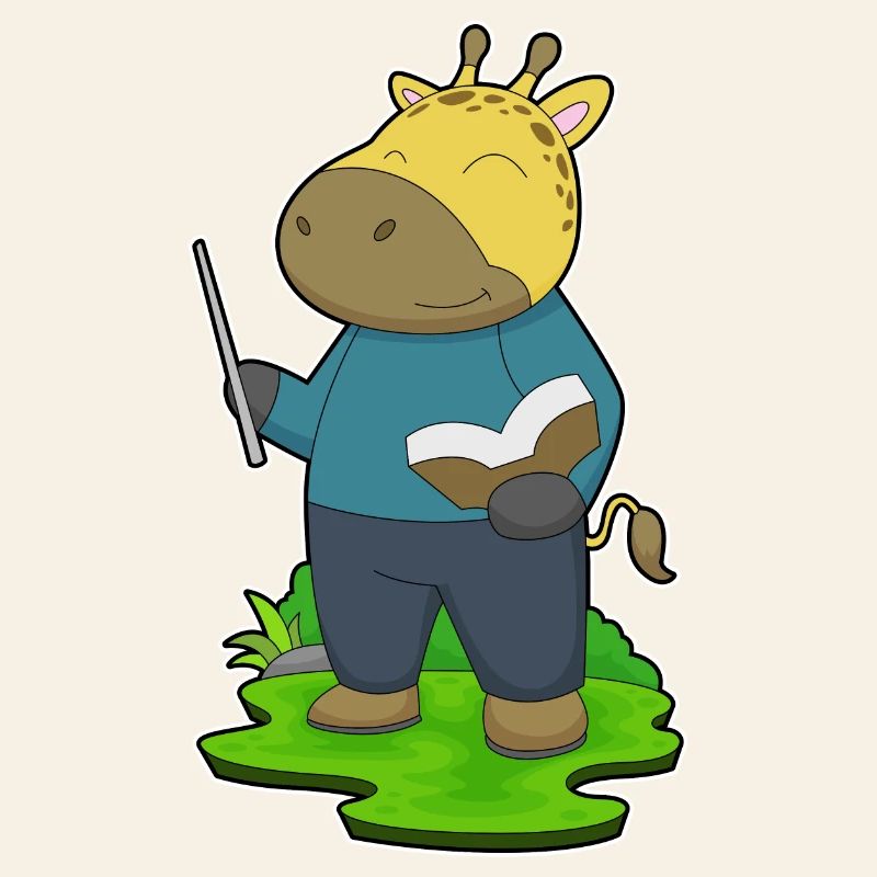 Giraffe Teacher Book School