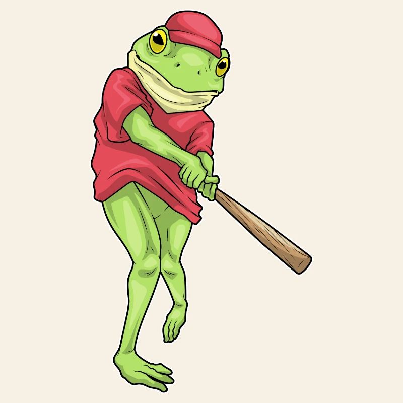Grenouille Baseball Batte de Baseball