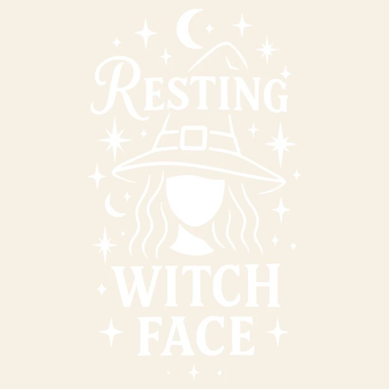 Ruhendes Hexengesicht Halloween Kostümdesign