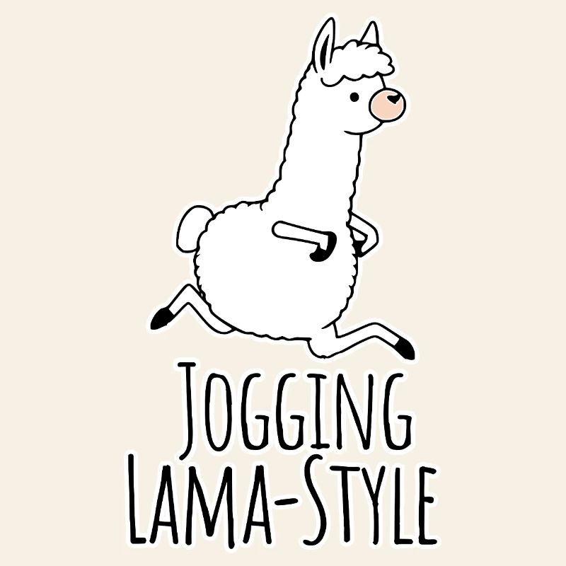 Des joggers style lama ! Courir à la fois et s’amuser !
